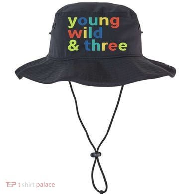 3rd Birthday Boy Funny Young Wild & Three Bucket Hat