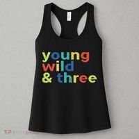 3rd Birthday Boy Funny Young Wild & Three Women's Tank Top thumb 3