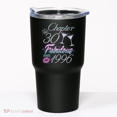 30th Birthday Chapter 30 Fabulous Since 1996 Rhinestones Diamonds Tumbler