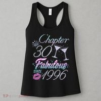 30th Birthday Chapter 30 Fabulous Since 1996 Rhinestones Diamonds Women's Tank Top thumb 3