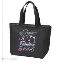 30th Birthday Chapter 30 Fabulous Since 1996 Rhinestones Diamonds Tote Bag thumb 3