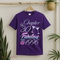 30th Birthday Chapter 30 Fabulous Since 1996 Rhinestones Diamonds T-Shirt thumb 2