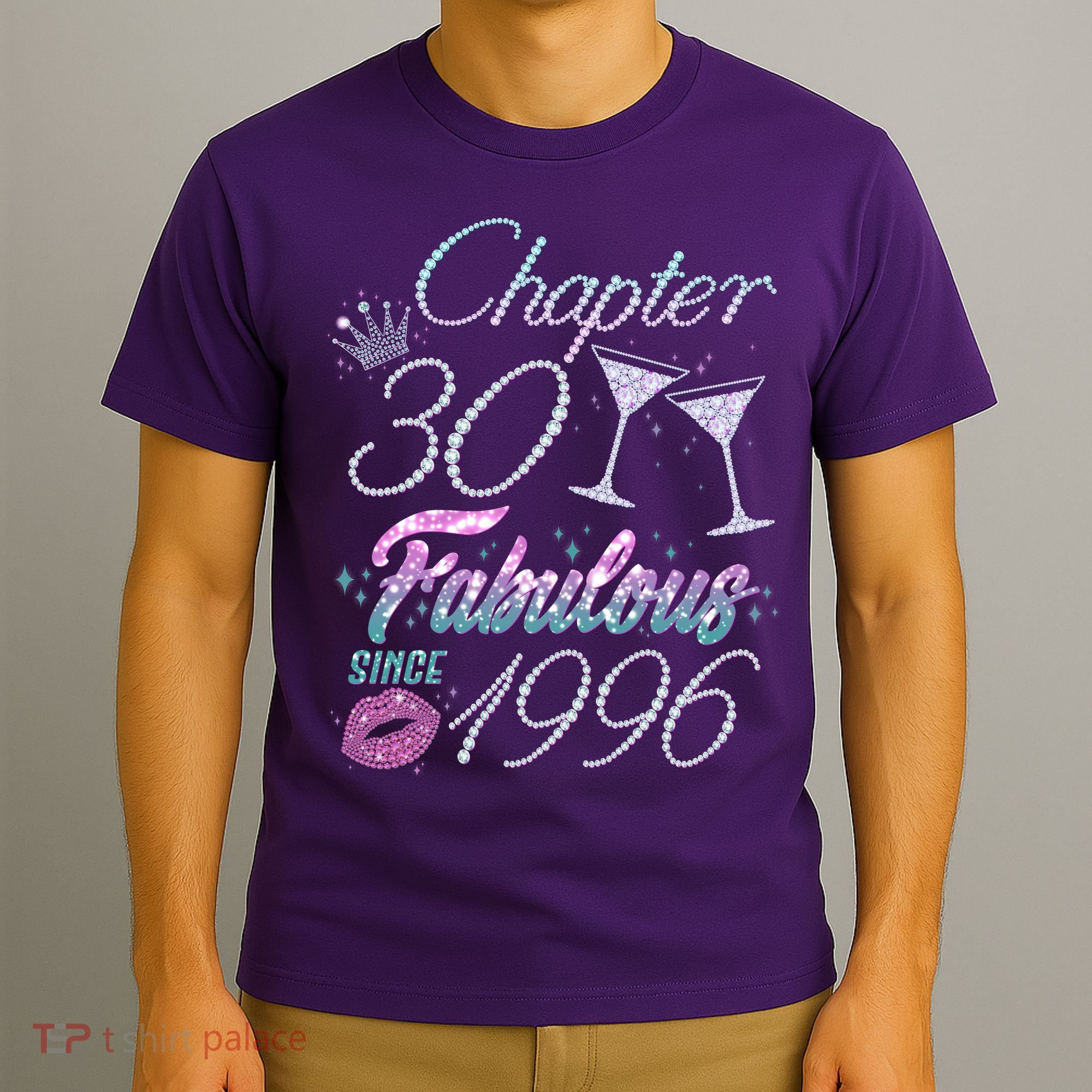 30th Birthday Chapter 30 Fabulous Since 1996 Rhinestones Diamonds T-Shirt