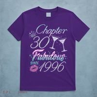 30th Birthday Chapter 30 Fabulous Since 1996 Rhinestones Diamonds T-Shirt thumb 5