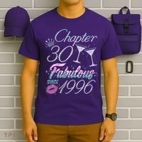 30th Birthday Chapter 30 Fabulous Since 1996 Rhinestones Diamonds T-Shirt thumb 6