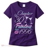 30th Birthday Chapter 30 Fabulous Since 1996 Rhinestones Diamonds Women's T-Shirt thumb 0