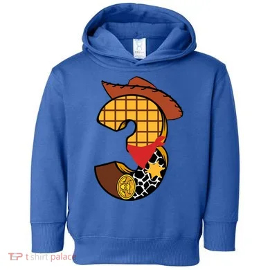 3rd Birthday Cowboy Toddler Hoodie