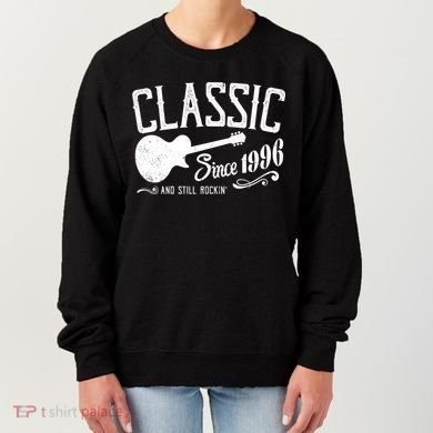 30th Birthday Classic Guitar Since 1996 And Still Rockin Women's Sweatshirt