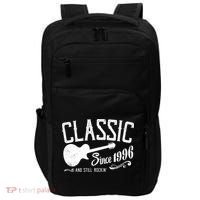 30th Birthday Classic Guitar Since 1996 And Still Rockin Impact Tech Backpack thumb 0