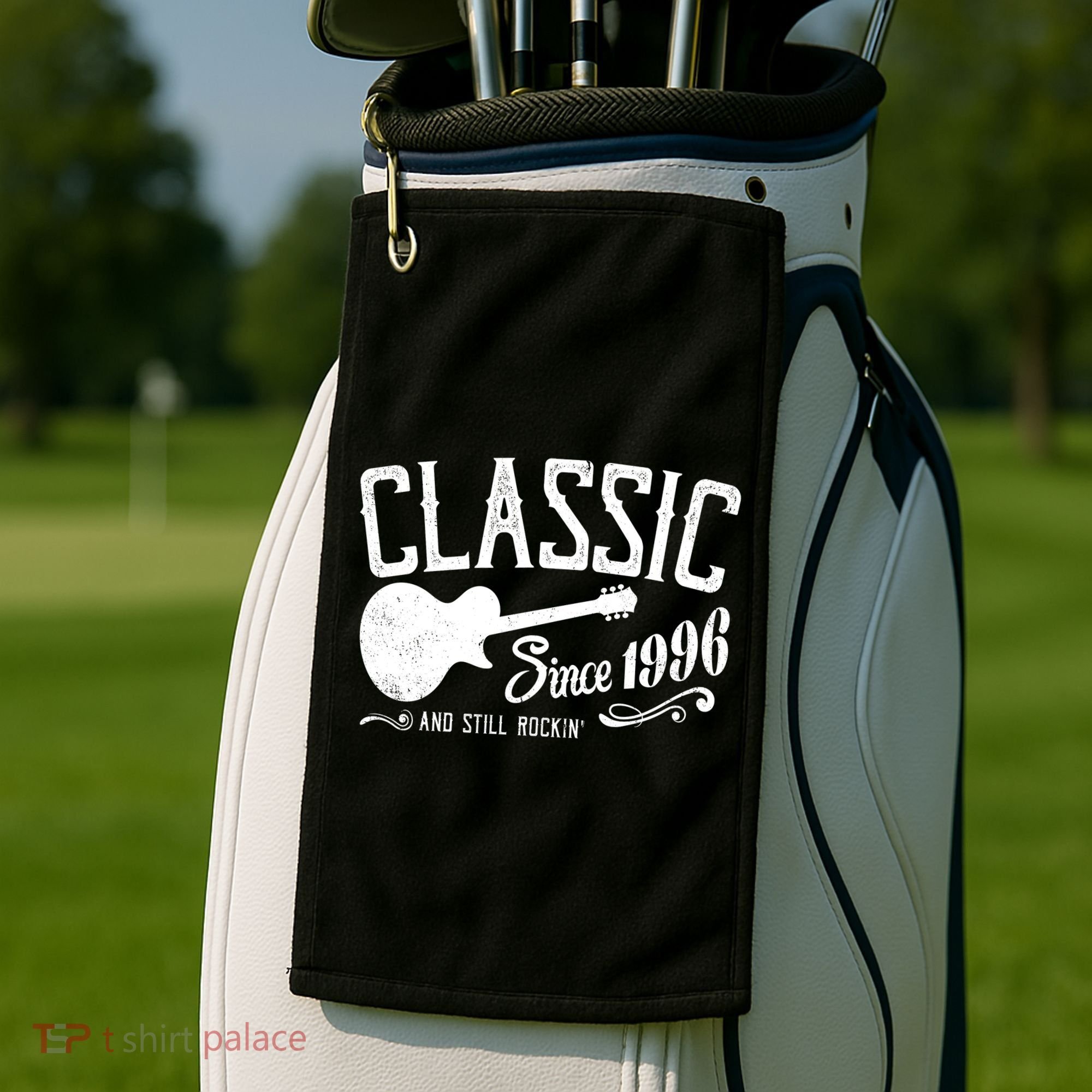 30th Birthday Classic Guitar Since 1996 And Still Rockin Golf Towel
