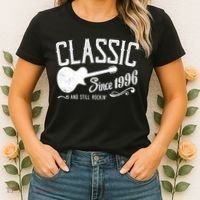 30th Birthday Classic Guitar Since 1996 And Still Rockin Women's T-Shirt thumb 2