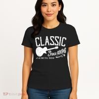 30th Birthday Classic Guitar Since 1996 And Still Rockin Women's T-Shirt thumb 4