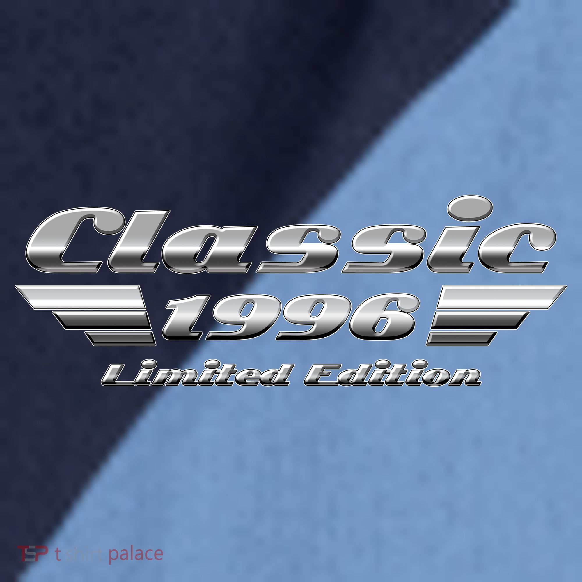 30th Birthday Classic 1996 Limited Edition Metallic Chrome Birthday Raglan Baseball Sleeve Shirt