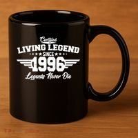 30th Birthday Certified Living Legend Since 1996 Legends Never Die 11oz C Handle Ceramic Mug thumb 3