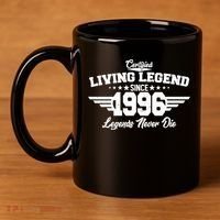 30th Birthday Certified Living Legend Since 1996 Legends Never Die 11oz C Handle Ceramic Mug thumb 4