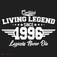 30th Birthday Certified Living Legend Since 1996 Legends Never Die Beanie thumb 2