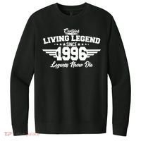 30th Birthday Certified Living Legend Since 1996 Legends Never Die V.I.T. Fleece Crew Sweatshirt thumb 0