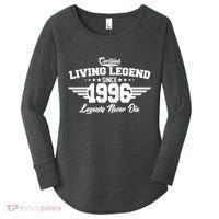 30th Birthday Certified Living Legend Since 1996 Legends Never Die Women's Perfect Tri Tunic Long Sleeve Shirt thumb 0