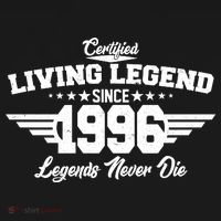30th Birthday Certified Living Legend Since 1996 Legends Never Die Women's Hoodie thumb 2