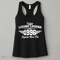 30th Birthday Certified Living Legend Since 1996 Legends Never Die Women's Tank Top thumb 3