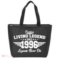 30th Birthday Certified Living Legend Since 1996 Legends Never Die Tote Bag thumb 0