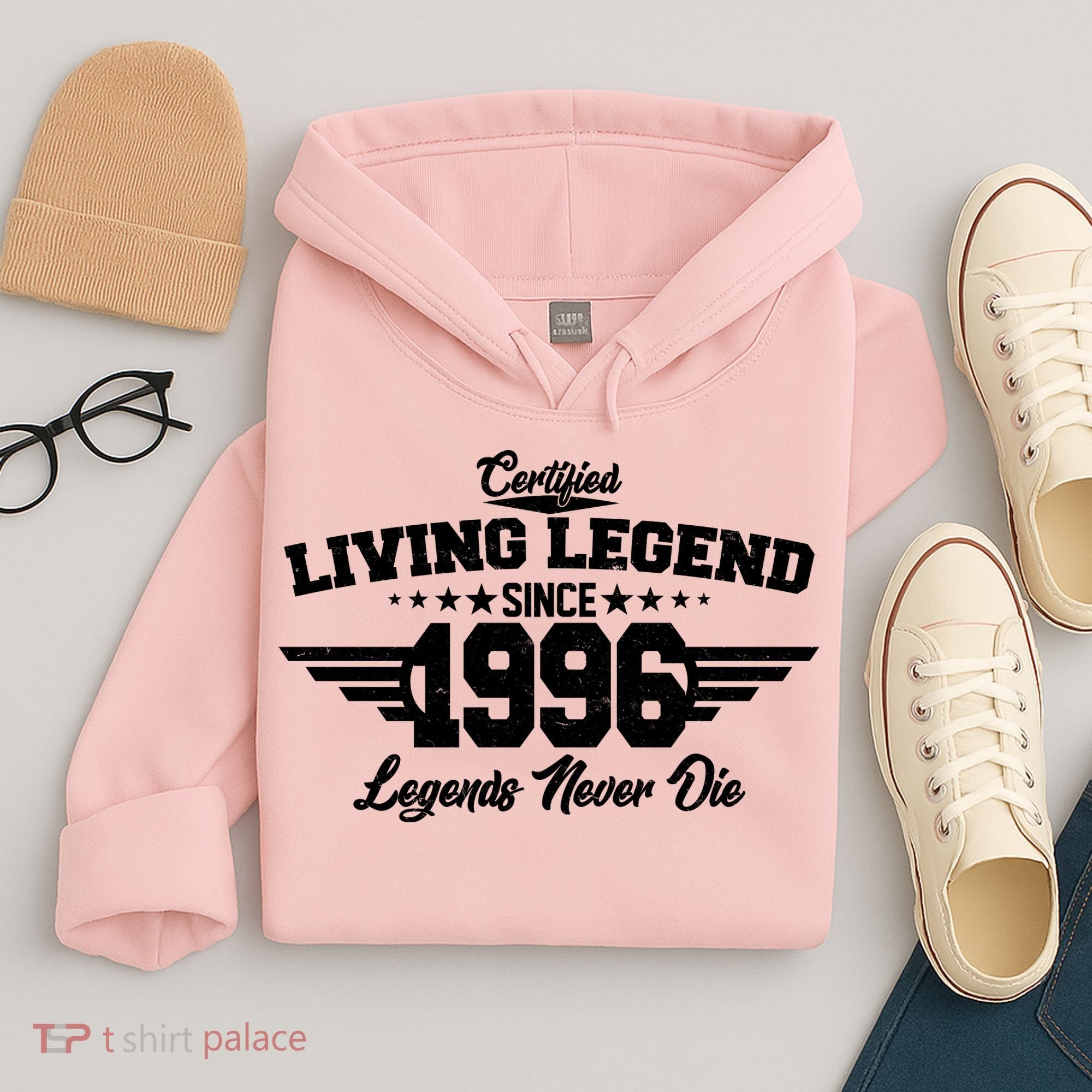 30th Birthday Certified Living Legend Since 1996 Legends Never Die Hoodie