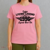 30th Birthday Certified Living Legend Since 1996 Legends Never Die T-Shirt thumb 4