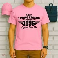 30th Birthday Certified Living Legend Since 1996 Legends Never Die T-Shirt thumb 6