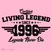 30th Birthday Certified Living Legend Since 1996 Legends Never Die Mousepad thumb 1