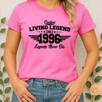 30th Birthday Certified Living Legend Since 1996 Legends Never Die Women's T-Shirt thumb 2