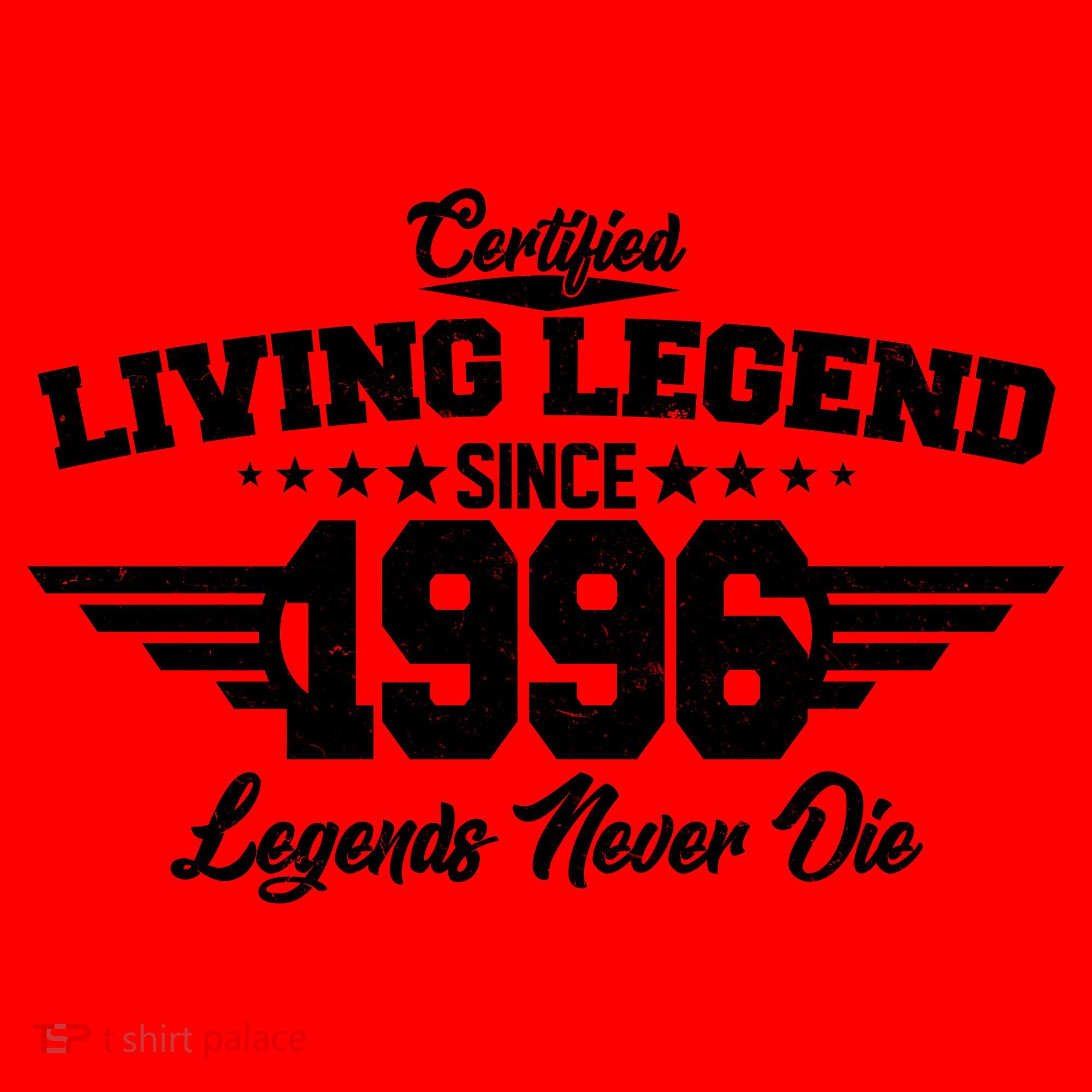 30th Birthday Certified Living Legend Since 1996 Legends Never Die Santa Hat
