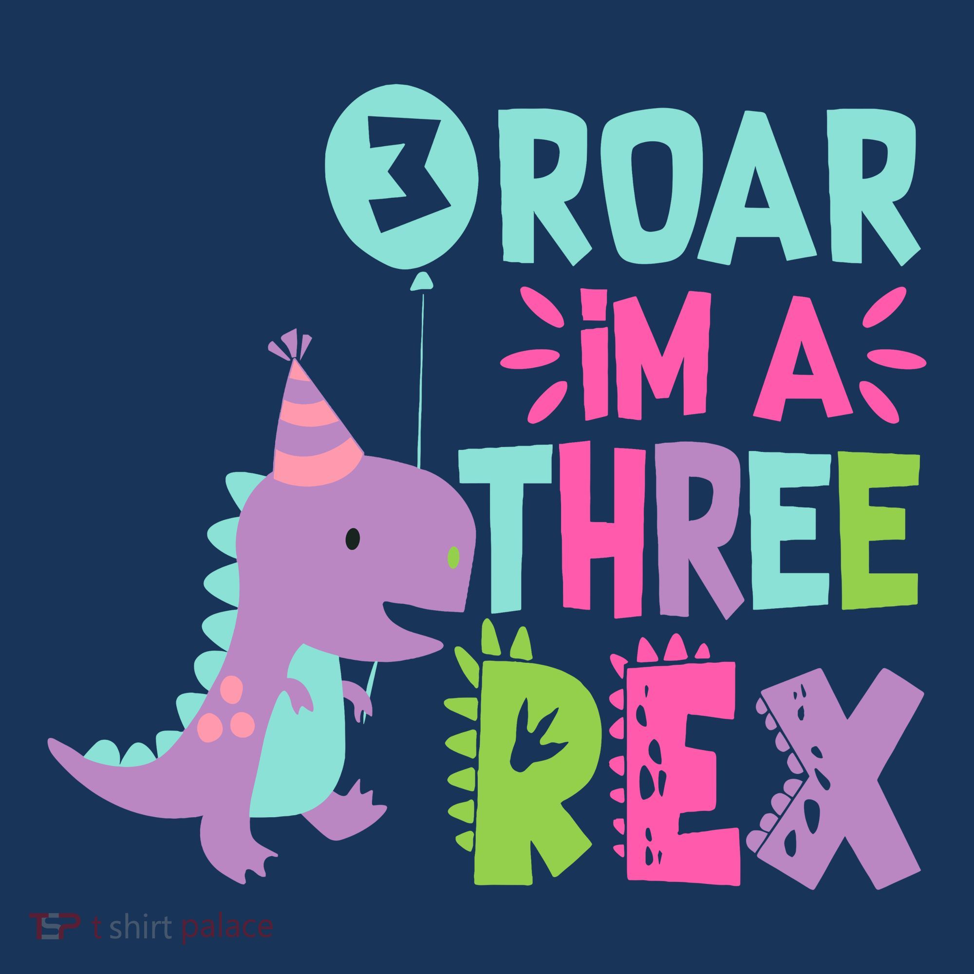 3rd Birthday Dinosaur Girl Trex Matching Family Party Three Women's Hoodie