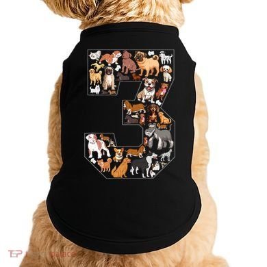 3rd Birthday Dog Lovers 3 Year Old Party Doggie Tank
