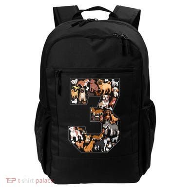 3rd Birthday Dog Lovers 3 Year Old Party Backpack