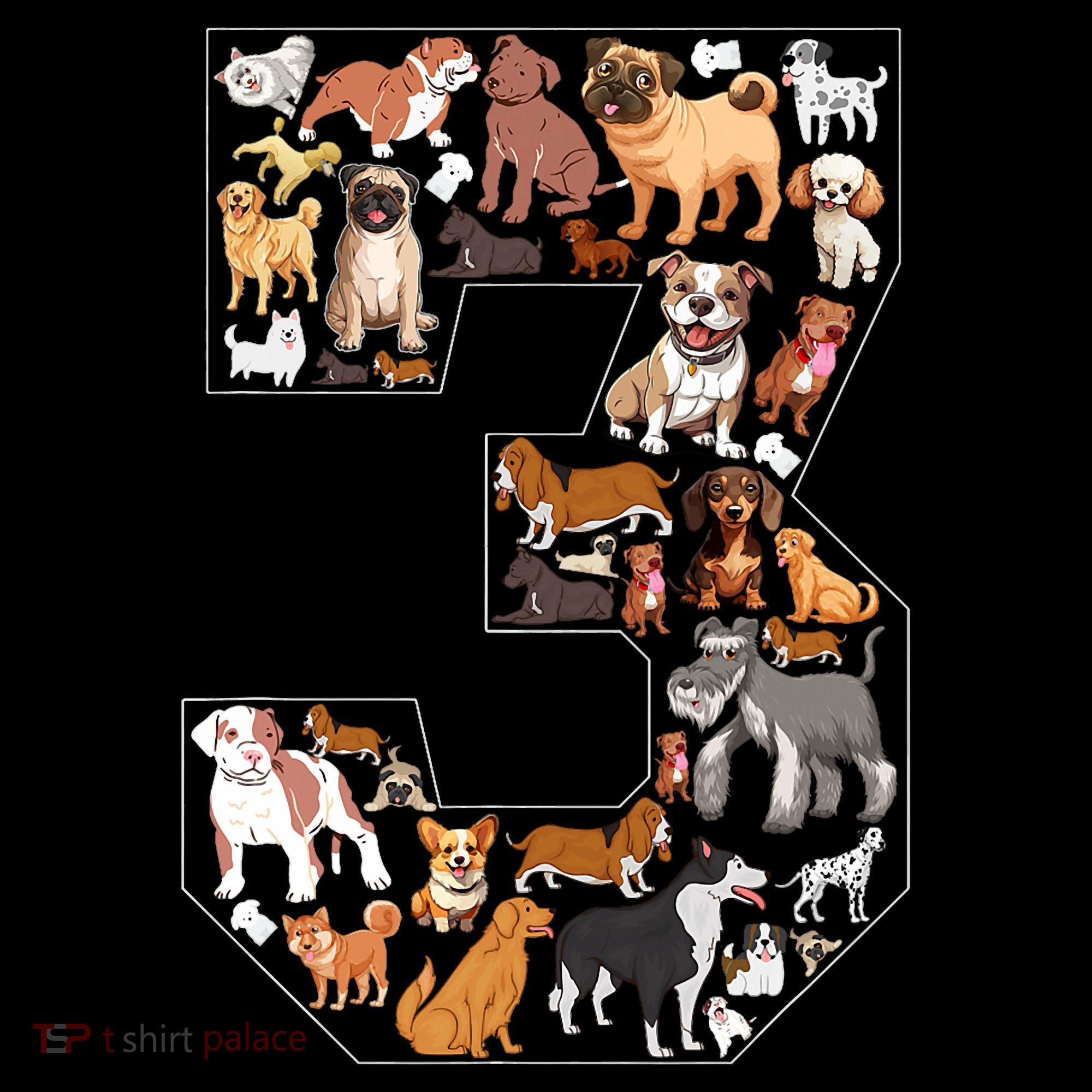 3rd Birthday Dog Lovers 3 Year Old Party Mousepad