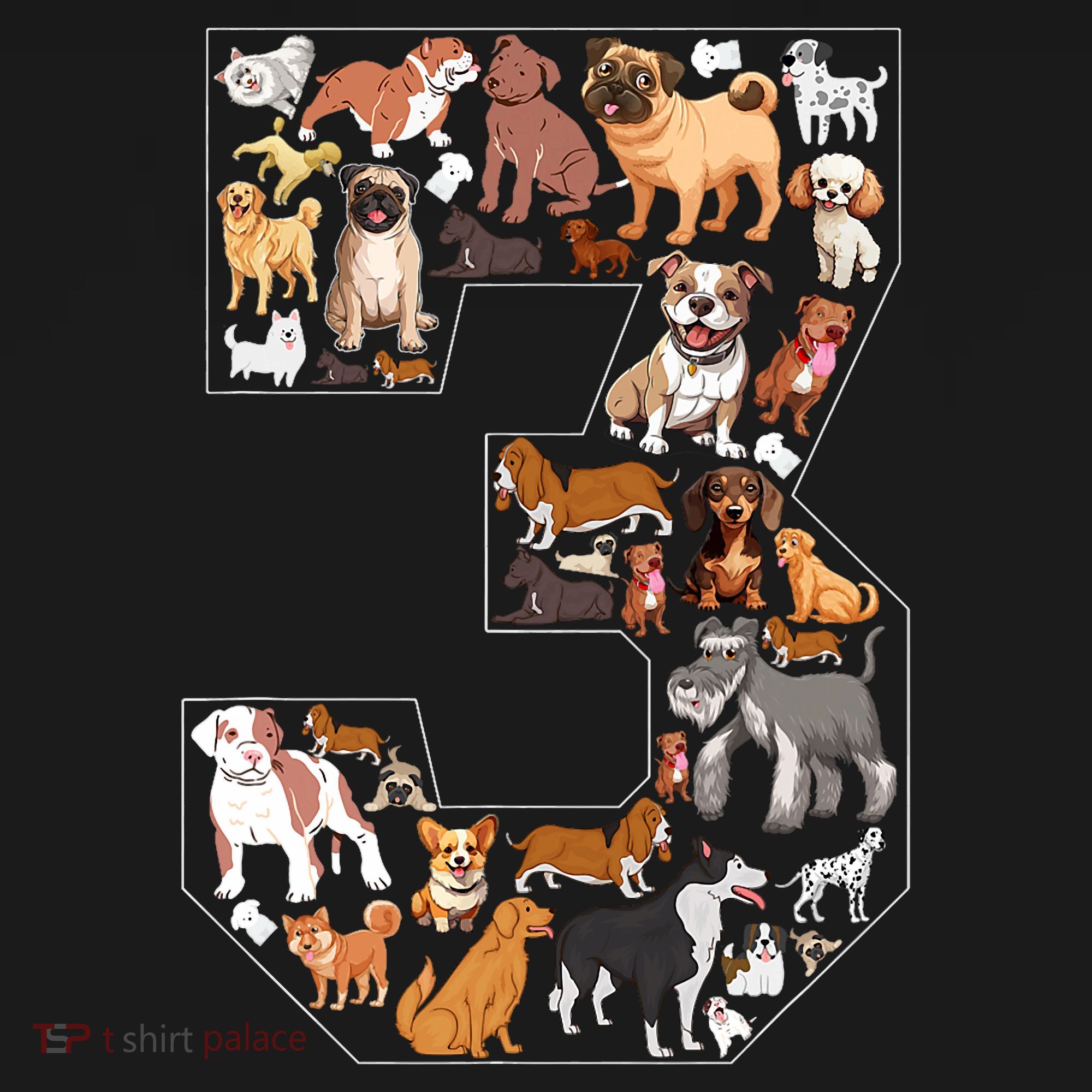 3rd Birthday Dog Lovers 3 Year Old Party Ornament