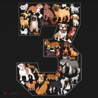 3rd Birthday Dog Lovers 3 Year Old Party Kids Sweatshirt thumb 2