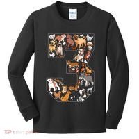 3rd Birthday Dog Lovers 3 Year Old Party Kids Long Sleeve Shirt thumb 0