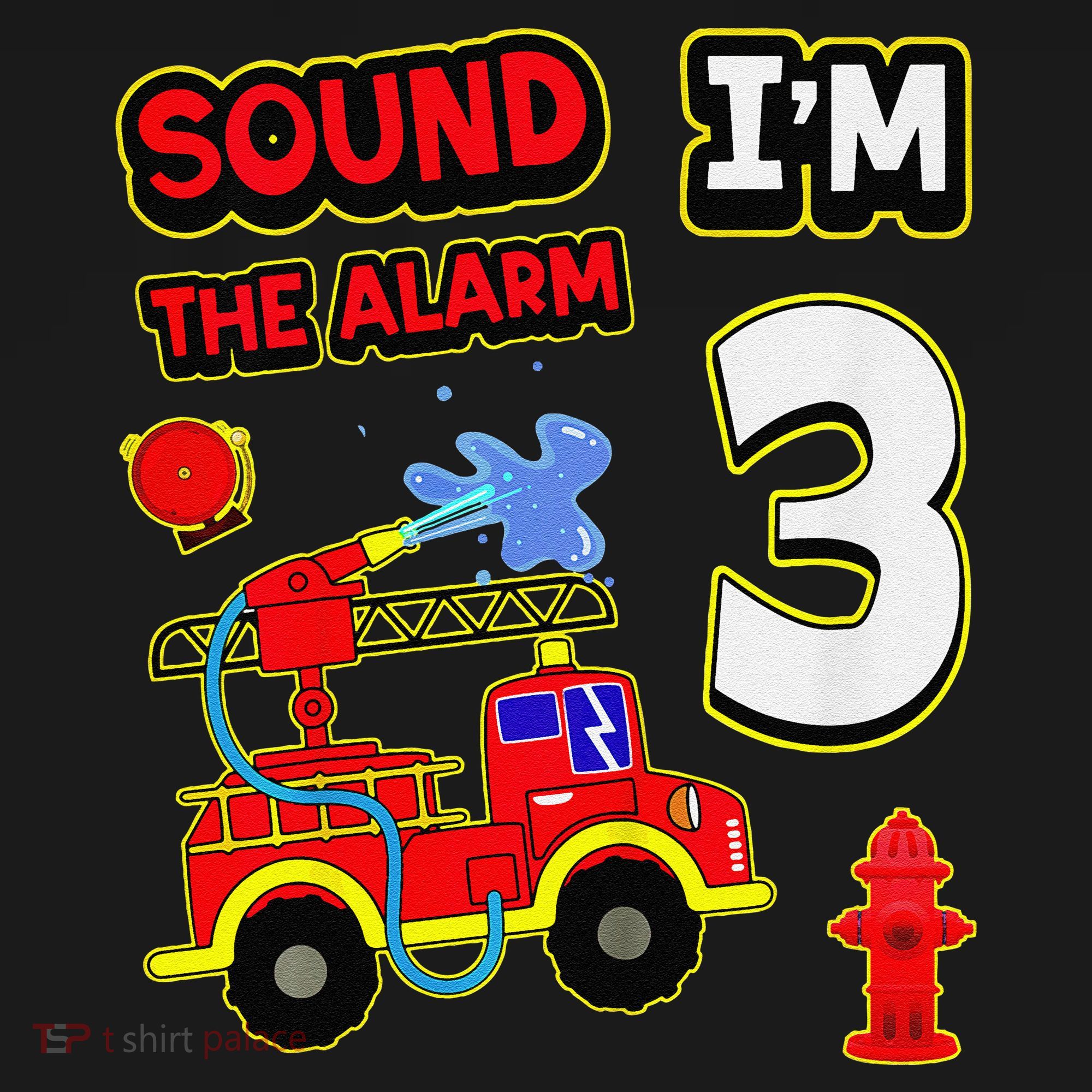 3rd Birthday Fire Truck 3 Year Old Firefighter Ornament