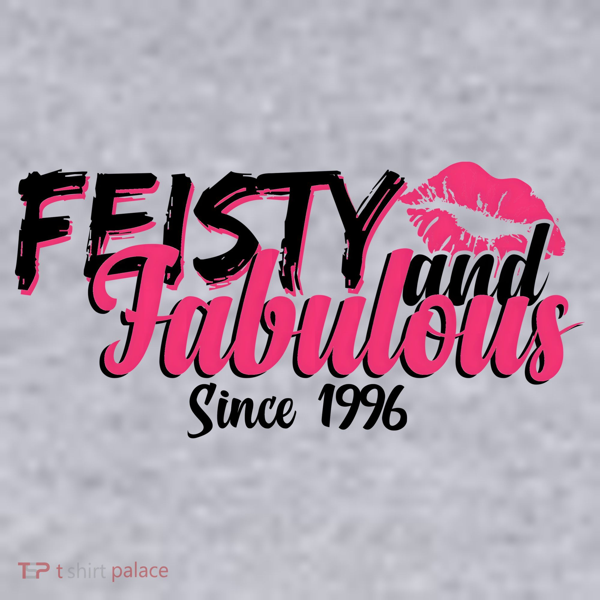 30th Birthday Feisty And Fabulous Since 1996  Women's Racerback Cropped Tank