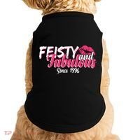 30th Birthday Feisty And Fabulous Since 1996  Doggie Tank thumb 0