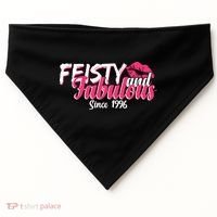 30th Birthday Feisty And Fabulous Since 1996  USA-Made Doggie Bandana thumb 0