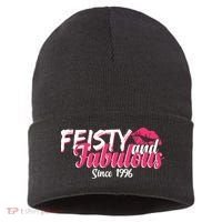 30th Birthday Feisty And Fabulous Since 1996  Sustainable Knit Beanie thumb 0