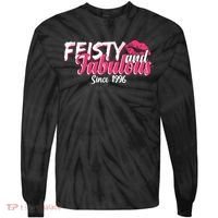 30th Birthday Feisty And Fabulous Since 1996  Tie-Dye Long Sleeve Shirt thumb 0