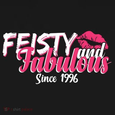 30th Birthday Feisty And Fabulous Since 1996  Tie-Dye Long Sleeve Shirt