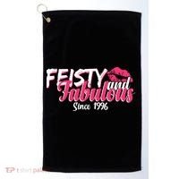30th Birthday Feisty And Fabulous Since 1996  Golf Towel thumb 0