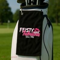 30th Birthday Feisty And Fabulous Since 1996  Golf Towel thumb 2
