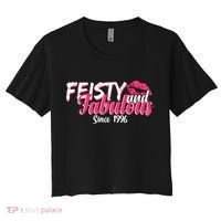 30th Birthday Feisty And Fabulous Since 1996  Women's Crop Top Tee thumb 0
