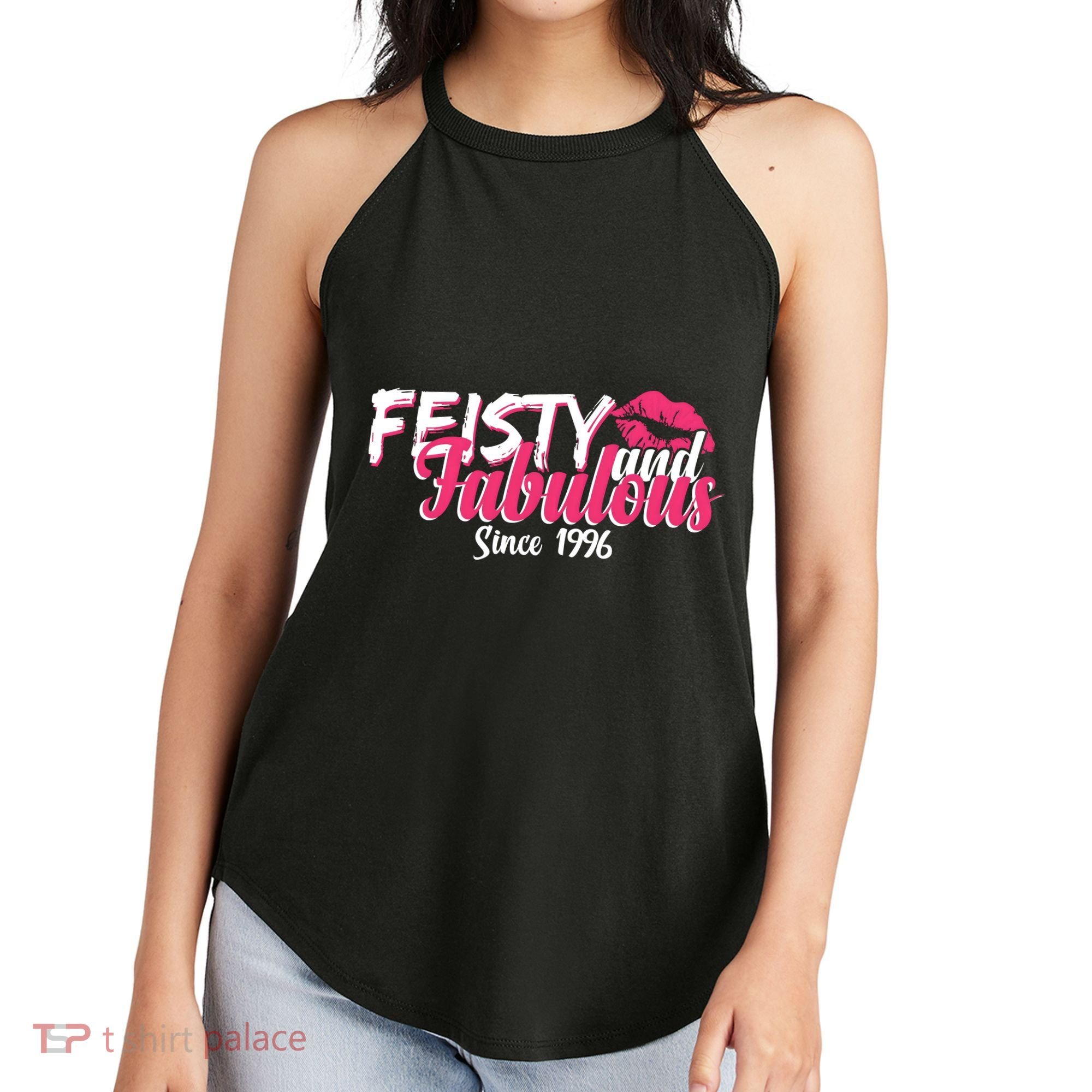 30th Birthday Feisty And Fabulous Since 1996  Women's Perfect Tri Rocker Tank