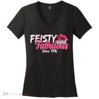 30th Birthday Feisty And Fabulous Since 1996  Women's V-Neck T-Shirt thumb 0